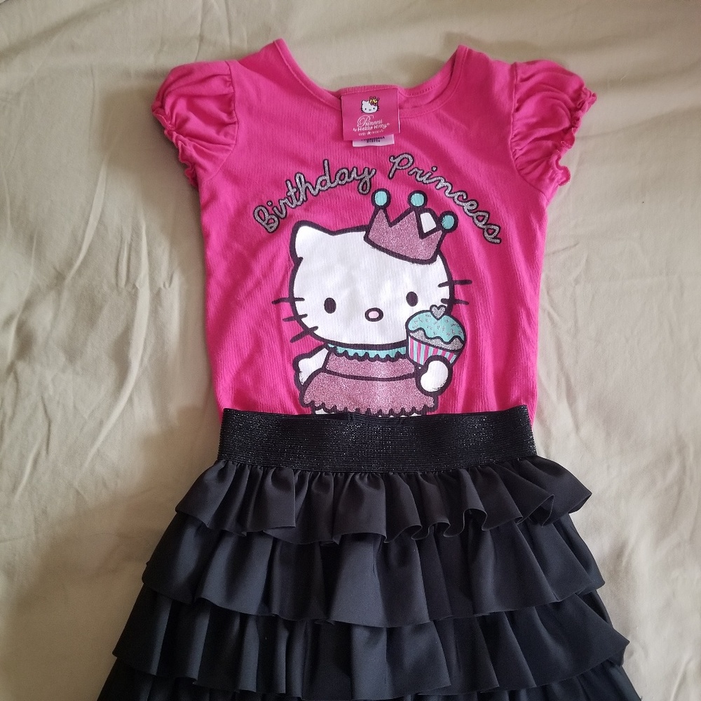 Ralph Lauren Ruffle skirt with HK from Macys.